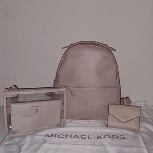 Michael Kors Backpack, Wristlet, and Wallet